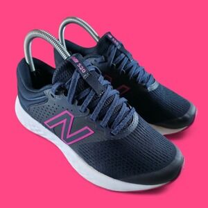 New Balance Womens 520 V7 W520CB7 Blue Pink Running Shoes Sneakers Size 7 D